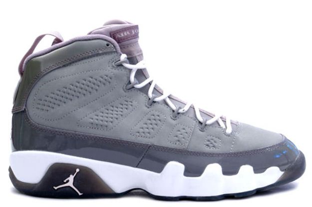 classic air jordan 9 retro medium grey white cool grey shoes - Click Image to Close