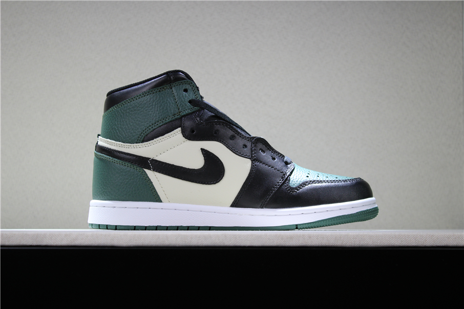 new air jordan 1 retro high og pine green sail black - Click Image to Close