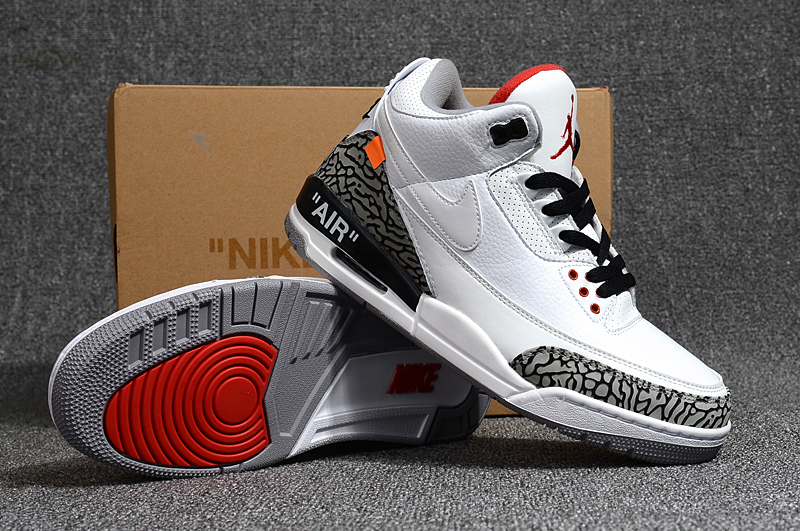 off white x air jordan 3 white cement